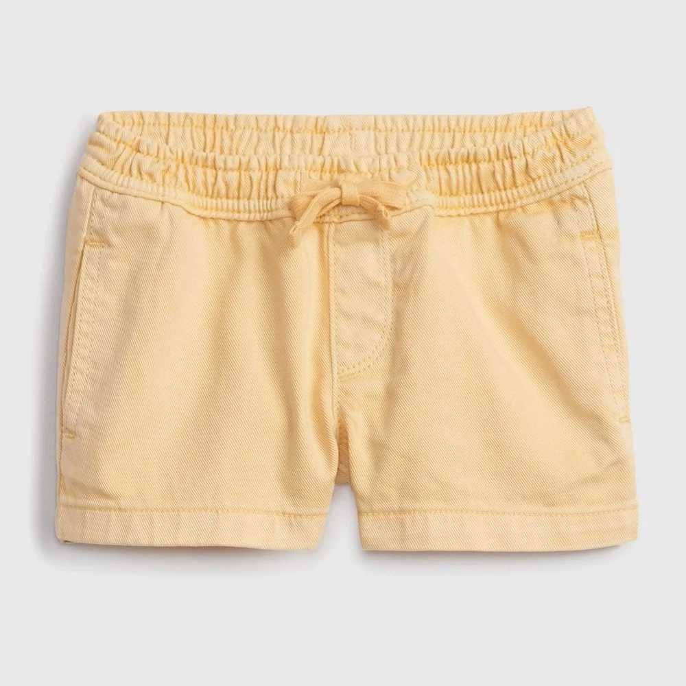 GAP- Toddler Gen Good Pull-On Shorts with Washwell, 18-24M, Yellow Sun